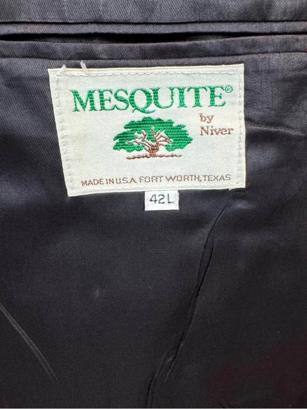Mesquite By Niver Vintage Gunmetal Gray Embroidered Western Jacket Size 42L